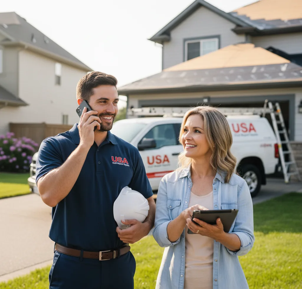 USA Roof Repair Experts customer support in Roseland